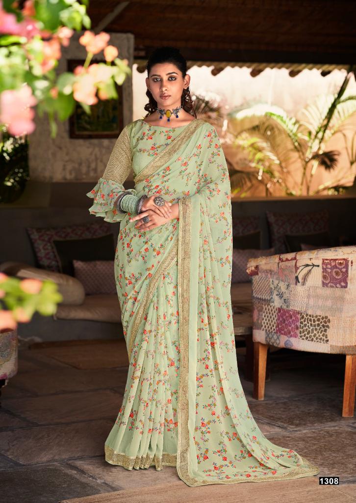 Kashvi Madhuri Latest Designer Ethnic Wear Georgette Saree Collection